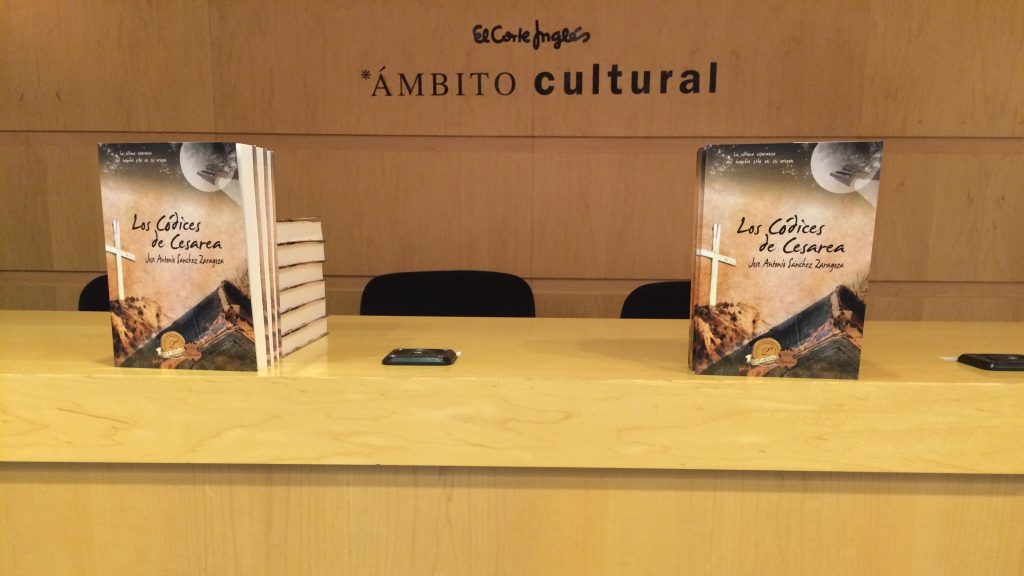 Presentación de los Códices de Cesarea en el Corte Ingles Madrid y Valencia